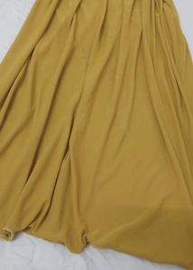 Mustard Yellow Flowy Skirt