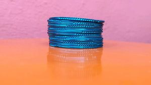 Beautiful Peacock Blue 💙 Colour Bangles
