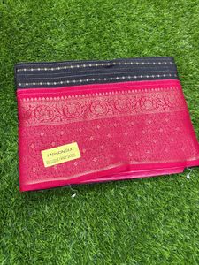 Black &amp; pink combination Elegant Fashion Silk S