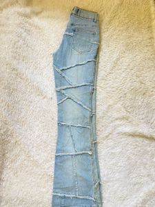 Y2K Patchwork Flare Jeans