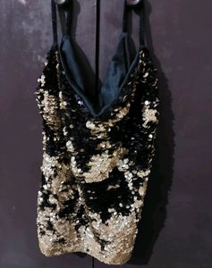 Shimmer Sleeveless Top, Party Wear