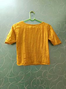 Yellow Woolen Top