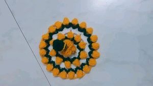 Beautiful Flower Dress For Kanha