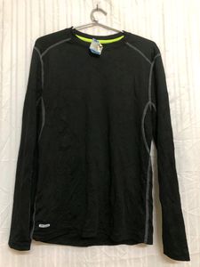 5 star Black Long Sleeve T Shirt
