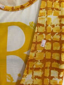 Cute Yellow Graphic Tank Top