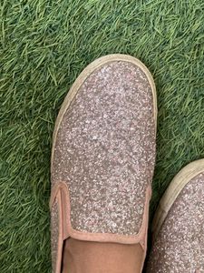 Sparkly Pink Slip-On Sneakers - Size 37 (EU)