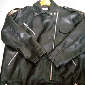 Black Racing Leather Jacket