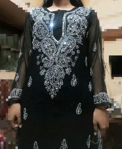 Chikinkari Mirror Work Kurta