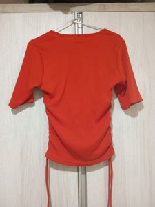 Red Sexy Western Top