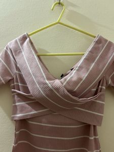 Striped Off-Shoulder Top