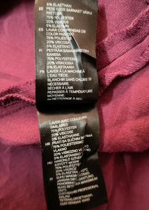 🌺👗 H&amp;M Burgundy Fit &amp; Flare Dress 🌺