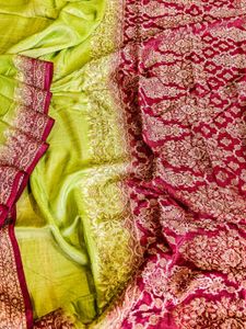 100% Pure Chiffon Silk Banarasi