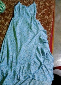 Floral Print Ruffle Hem Midi Dress (Each 500)