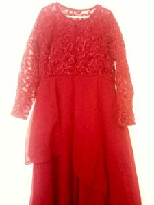 Elegant Maroon Dress❣️