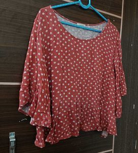 Polka Dot Tunic Top