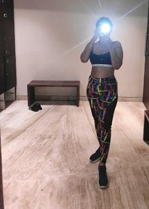 Active Wear Multicolour Gym Pants