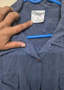 Partners Silk Button-Up Shirt - Size M