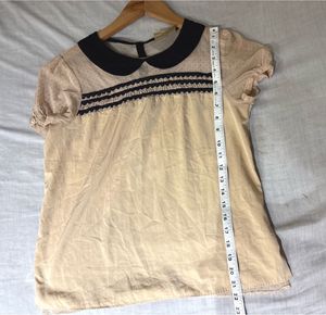 Vintage-Style Peter Pan Collar Blouse