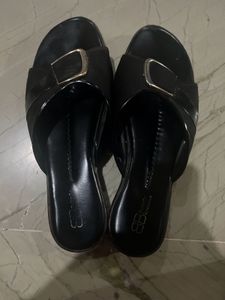 Black Colour Sandal