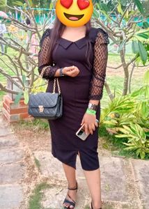 Elegant Black Midi Dress