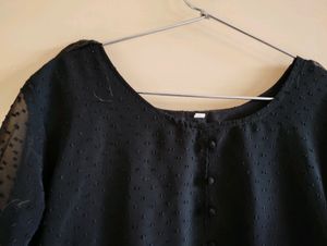 ••Black Western Dress