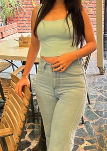 Mint Green Crop Top