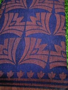 Copper Printed Chanderi Cotton Saree