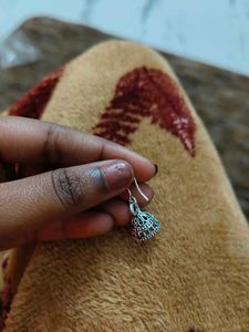 Silver Jhumka Earrings