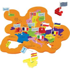 World Map Puzzle For Kids With Flags
