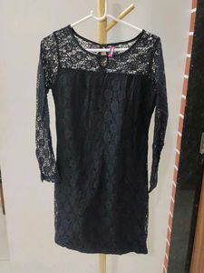 Black Net Dress For Party