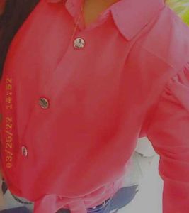 Cute Pink Button-Down Shirt