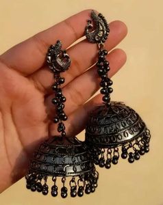 Silver Jhumka Earrings(Combo)