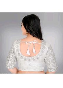 Silver Embellished Blouse