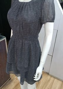 Black Flared Short One Piece