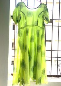 Green Printed Dress