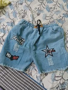 Denim Star Shorts