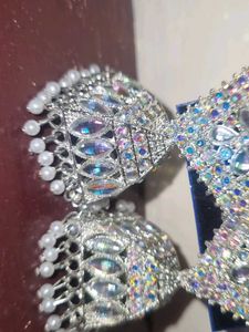 Silver Jhumka