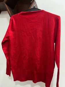 Red Embellished Sweater