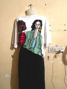 Graphic Print White T-Shirt