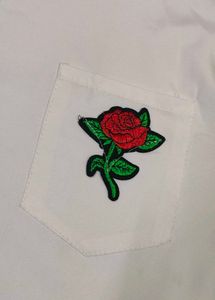 Cute White Embroidered Top