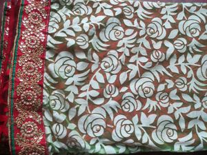 Brasho Saree Red And Green Combination 💚❤️