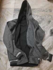 Grey Zip-Up Hoodie