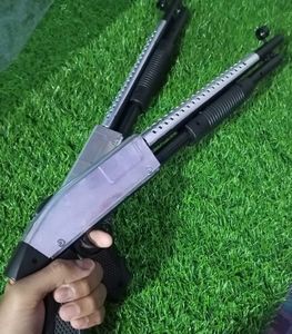 (Pack Of 2) Silver Short Gun With Free Bb Bulets