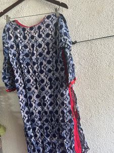 Brand New Cotton 2 Kurti Pattern BlueRed