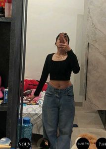 Wide Leg Denim Jeans