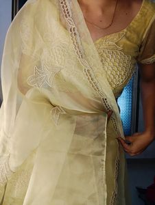 Sale! Tissue Silk Pearl Work Lehenga