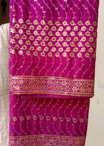 Thread Embroidery Saree