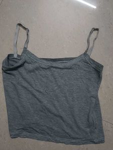 Gray Sleeveless Cami Top