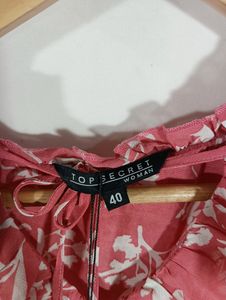 Pink Printed Casual Top (Women)