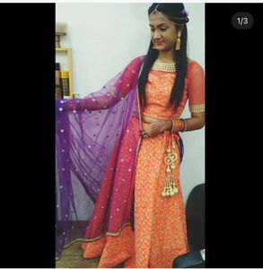 Orange Chaniya Choli